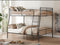 Brantley II Full XL/Queen Bunk Bed, Sandy Black & Dark Bronze Hand-Brushed